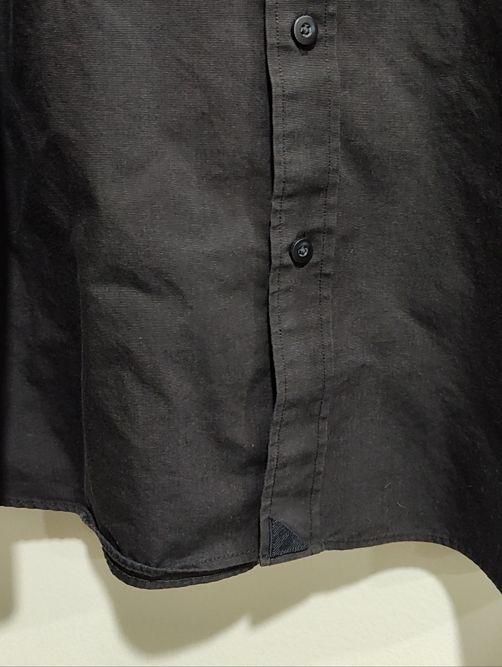 UNTUCKit Men's Shirt XL Relaxed Fit Black Wrinkle Free 100% Cotton Button Down - Picture 3 of 9